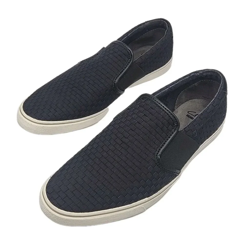 Clarks Collection Shoe Sneaker Loafer Black Gosling Step Men Sz 11 Slip On